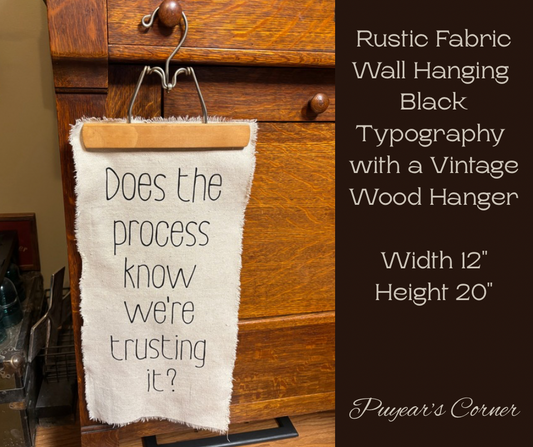Canvas Hanger Trust the Process